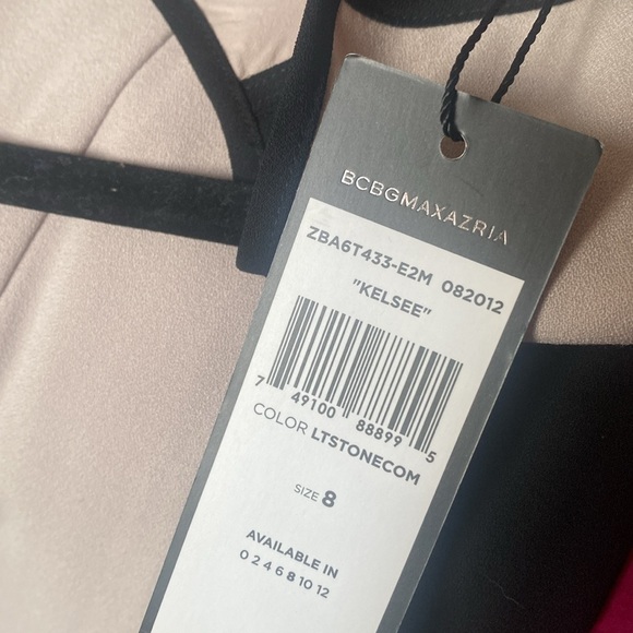 BCBGMaxaria Kelsee Pale Grey and Black Colorblock - Picture 5 of 7